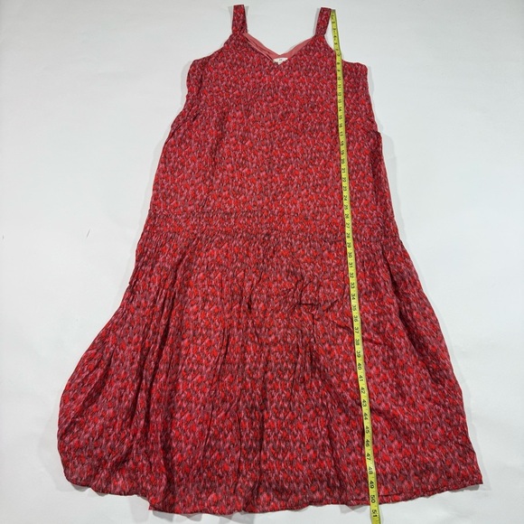 Joie Bondi Tea Rose Maxi Dress Pink Red Sundress - Picture 7 of 8